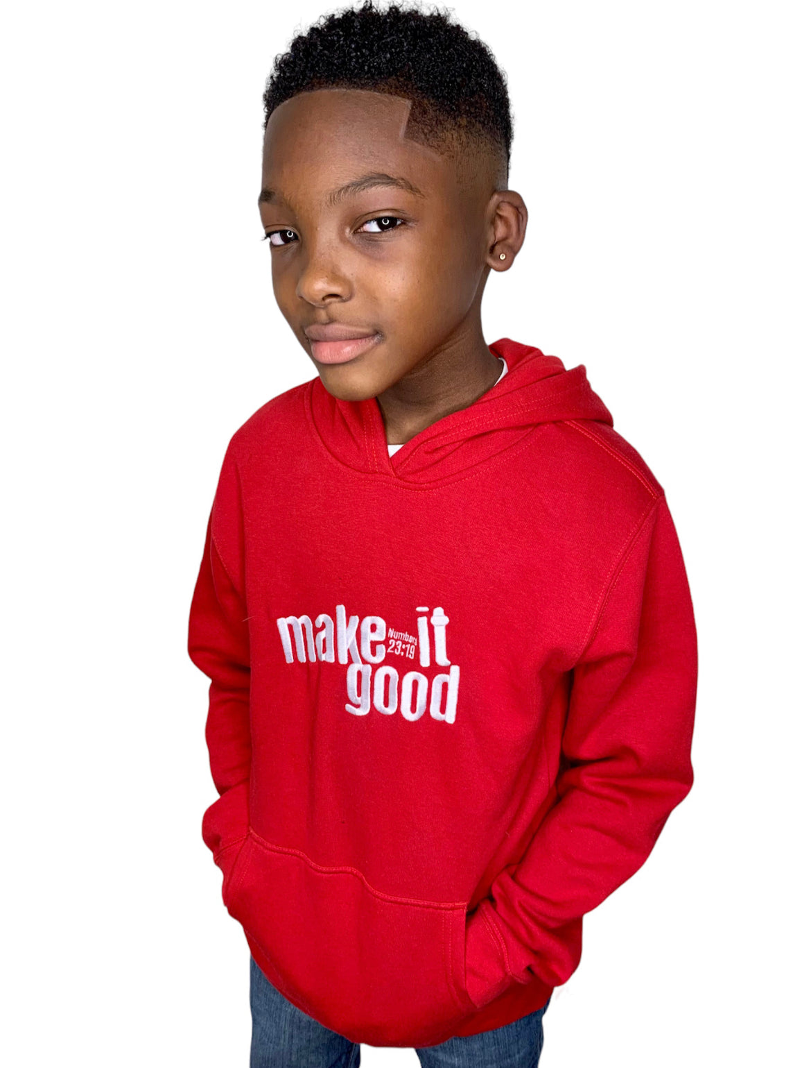 Youth Signature Embroidered Fleece Hoodie