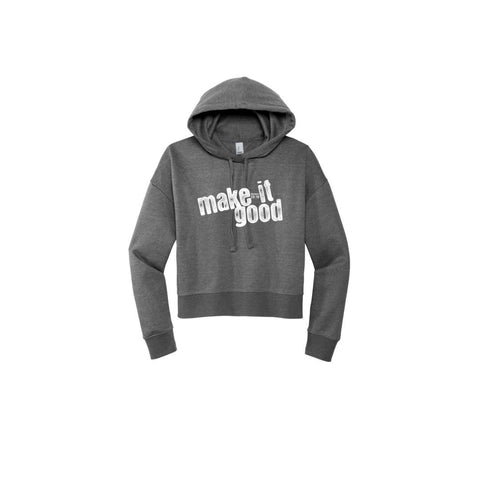 Embroidered Signature Women's Cropped Hoodie