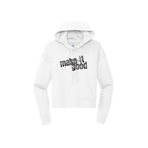 Embroidered Signature Women's Cropped Hoodie
