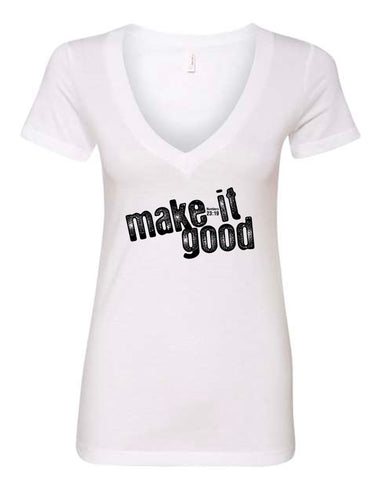 Signature Ladies Fitted V-Neck T-Shirt